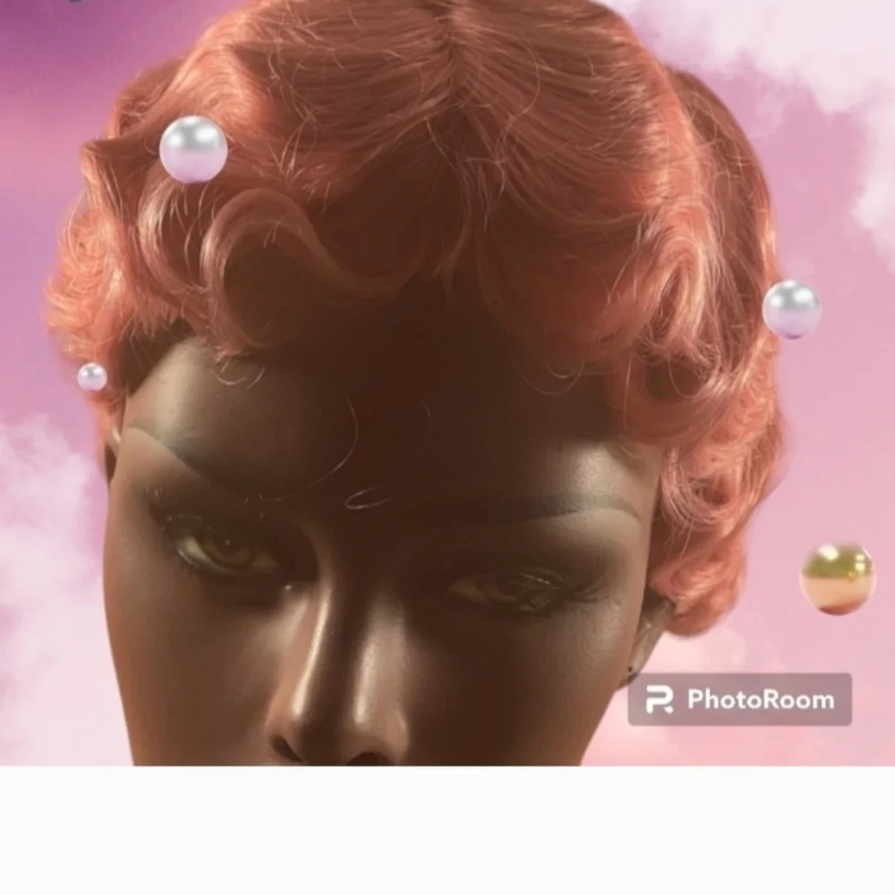 Pink Synthetic Y2K Barbiecore Short Wig
